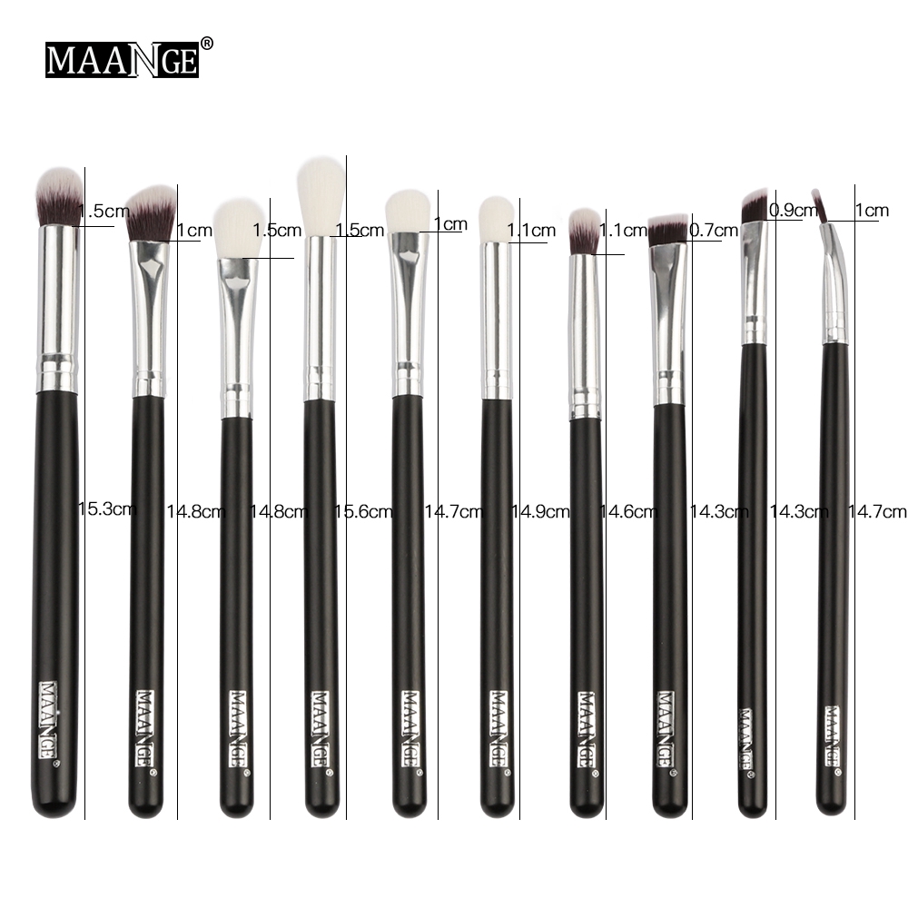 Bộ 10 cọ phấn mắt MAANGE tiện dụng cho trang điểm