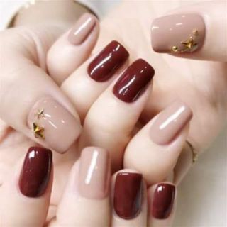 Sét 24 móng giả kèm keo mẫu ngắn xinh xắn