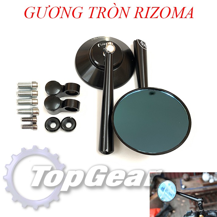 &lt;1 Chiếc &gt; Gương Tròn Rizoma Xoay Gập 360 Kèm Lục giác - Lắp Các Loại Xe Máy, Đẹp - Độc - Điệu &lt;TOPGEAR&gt;