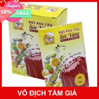 [GIÁ SỈ] Bột thạch rau câu sóc vàng hộp 10 gói