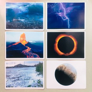 Flashcard 20 hiện tượng thiên nhiên tự nhiên 15x21cm TGXQ thẻ học thông minh