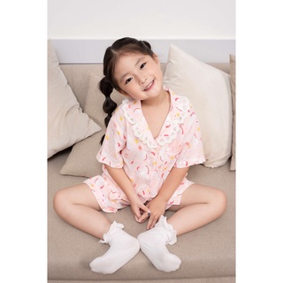 Bộ quần áo bé gái pyjama cộc tay milam xinh xắn - ảnh sản phẩm 4