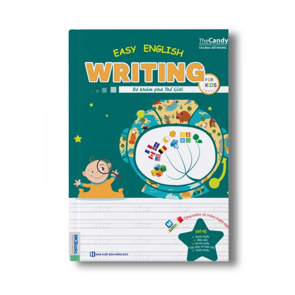 Sách - Easy English Writing For Kids – Bé Khám Phá Thế Giới