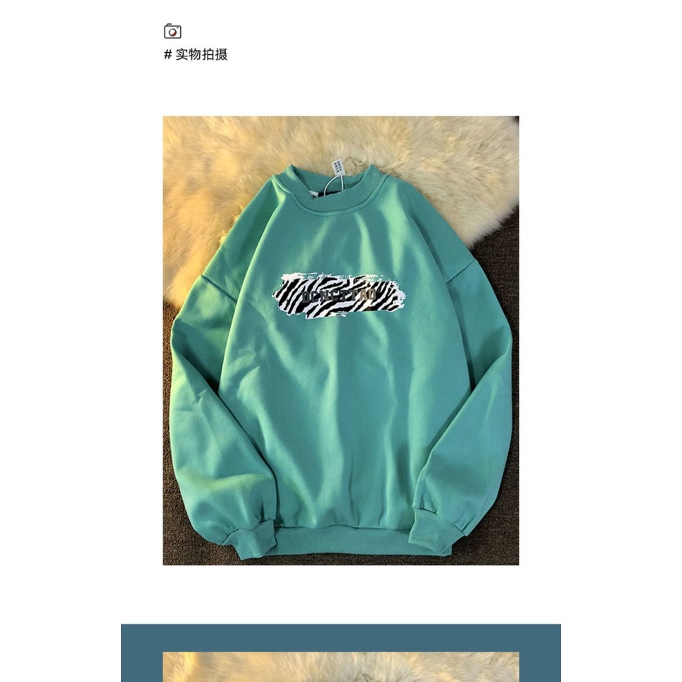 Áo sweater dáng rộng cổ tròn thời trang Harajuku cho nữ | BigBuy360 - bigbuy360.vn