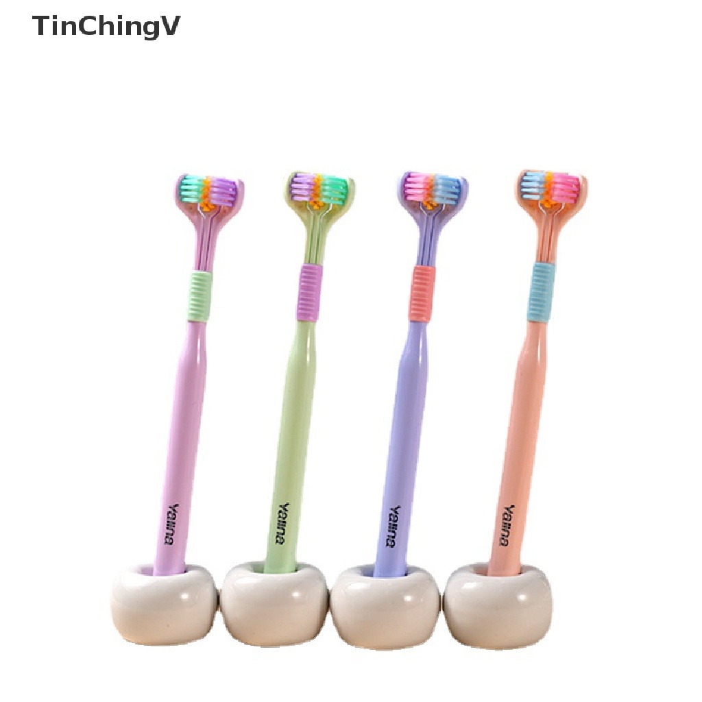 Bàn Chải Đánh Răng Lông Siêu Mềm Ba Mặt Dành Cho Người Lớn