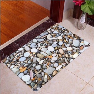 Thảm lau chân 3D hình sỏi cao cấp [ Siêu rẻ]