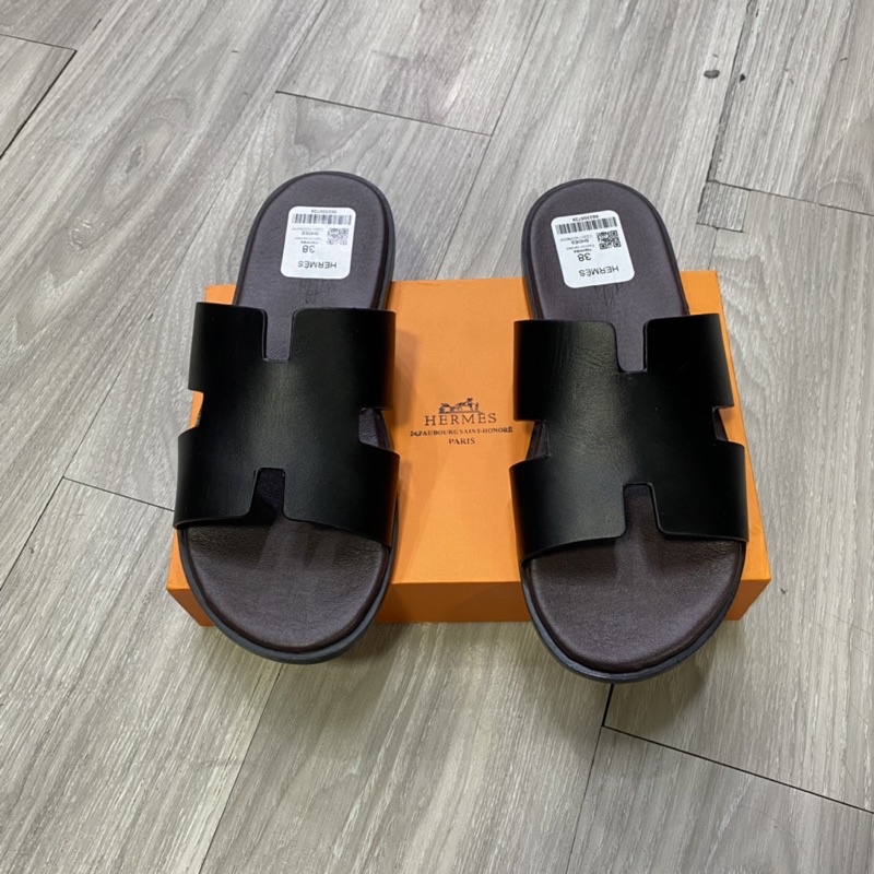 Dép lê nam HM đế gỗ mix quai sần sịn 2228, dép chữ H đi biển đi chơi