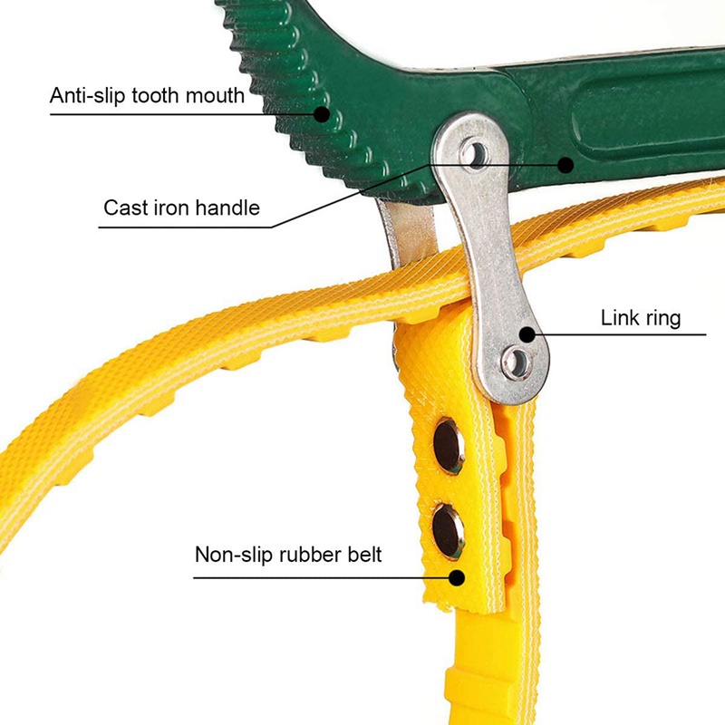 Cờ Lê Dây Đai Lọc Dầu Đa Năng 8 Inch Có Thể Điều Chỉnh