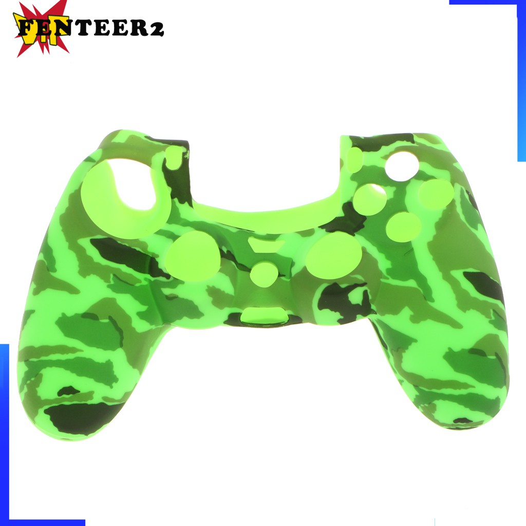 (Fenteer2 3c) Soft Silicone Skin Cover For Playstation 4 Ps4 Controller