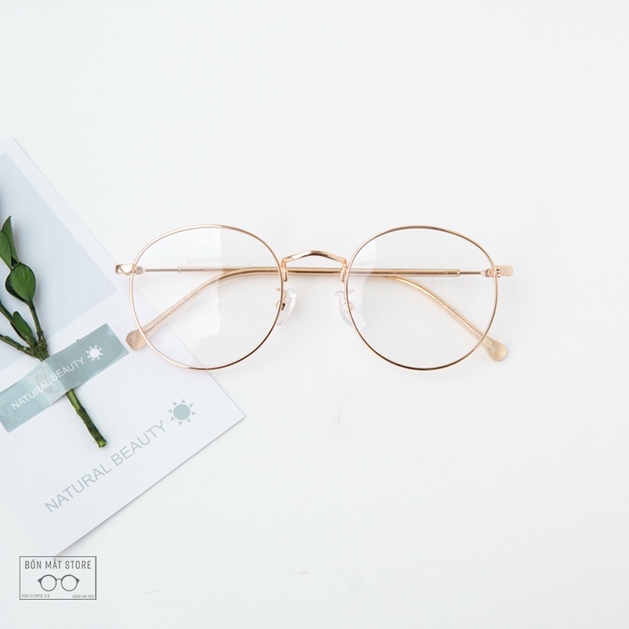 Gọng Kính Cận Kim Loại Tròn X2021 Nam Nữ