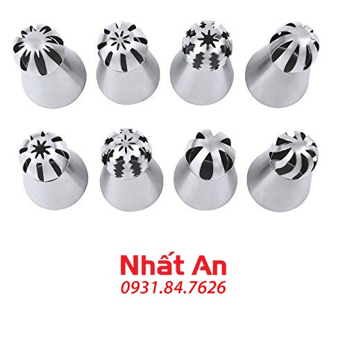 Bộ đui bắt bông kem 4D kiểu Nga - bộ 8 đui