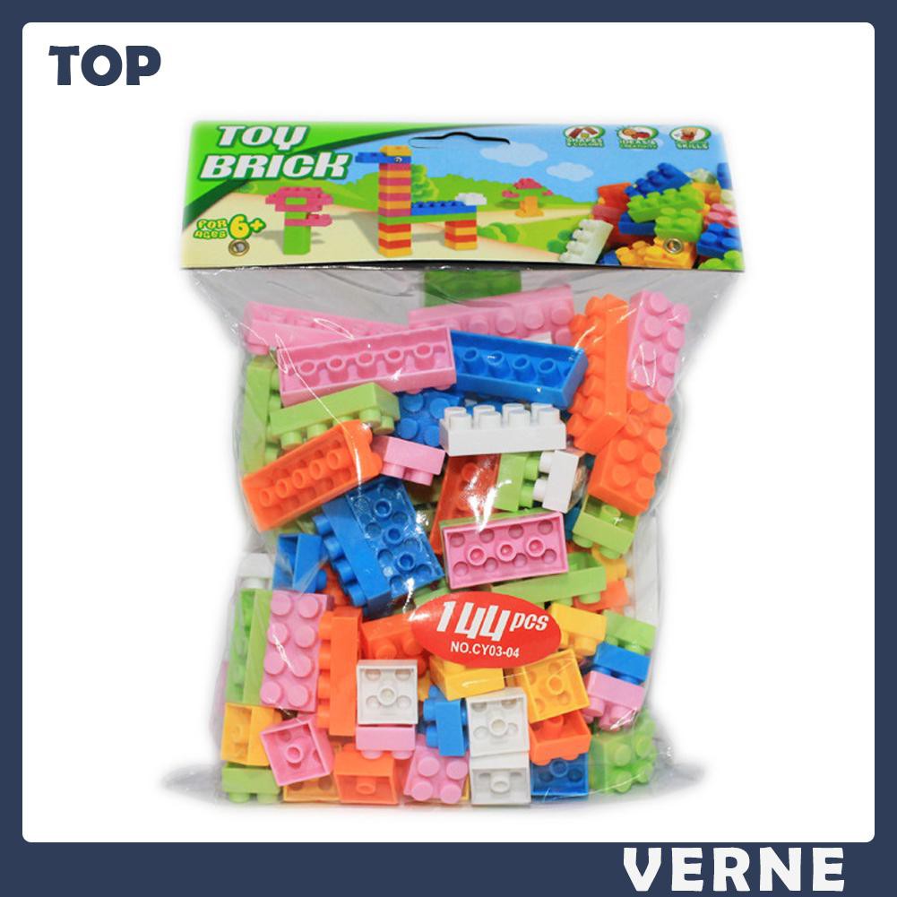 Bộ Đồ Chơi Xếp Hình 144 Miếng Bằng Nhựa Sáng Tạo Cho Bé