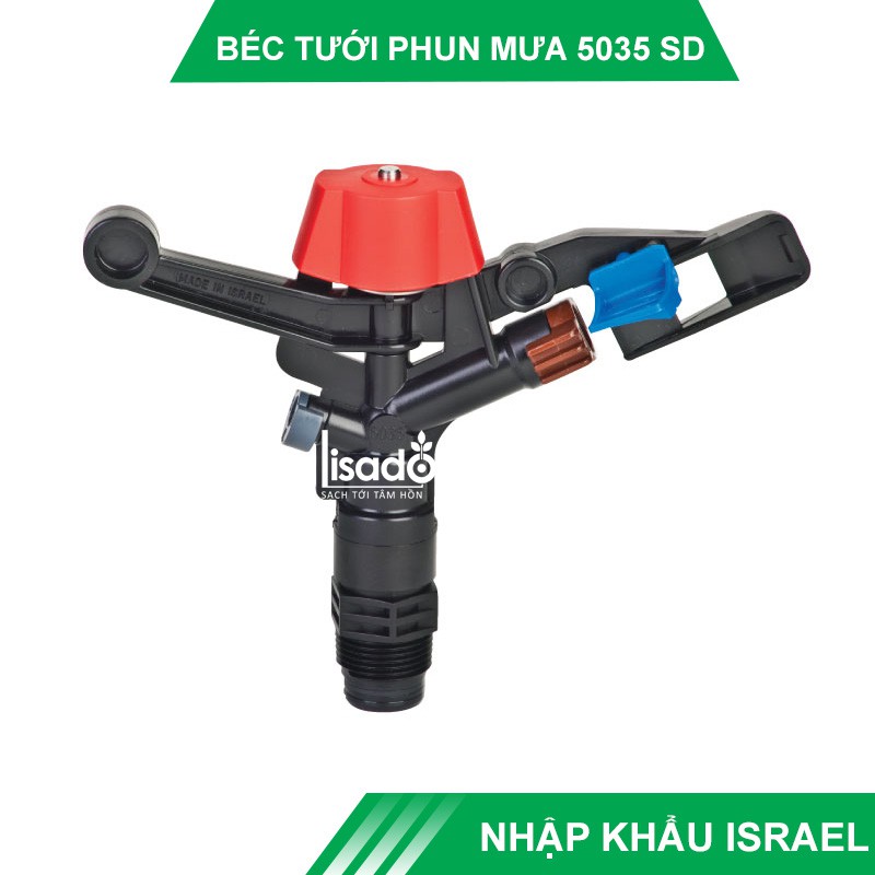 Béc tưới phun mưa cánh đập 5035 SD – NDJ (Israel) bán kính 14 mét, lưu lượng 1400 lít/giờ