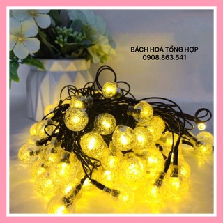 Dây đèn trang trí màu vàng bi bọt 8mét 50 bóng