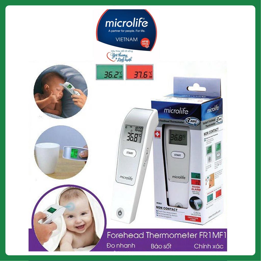 [Đo nhanh , Chính Xác Trong 1 Giây] Nhiệt kế hồng ngoại đo trán Microlife FR1MF1 - Thương Hiệu Thụy Sĩ - Bảo Hành 2 Năm