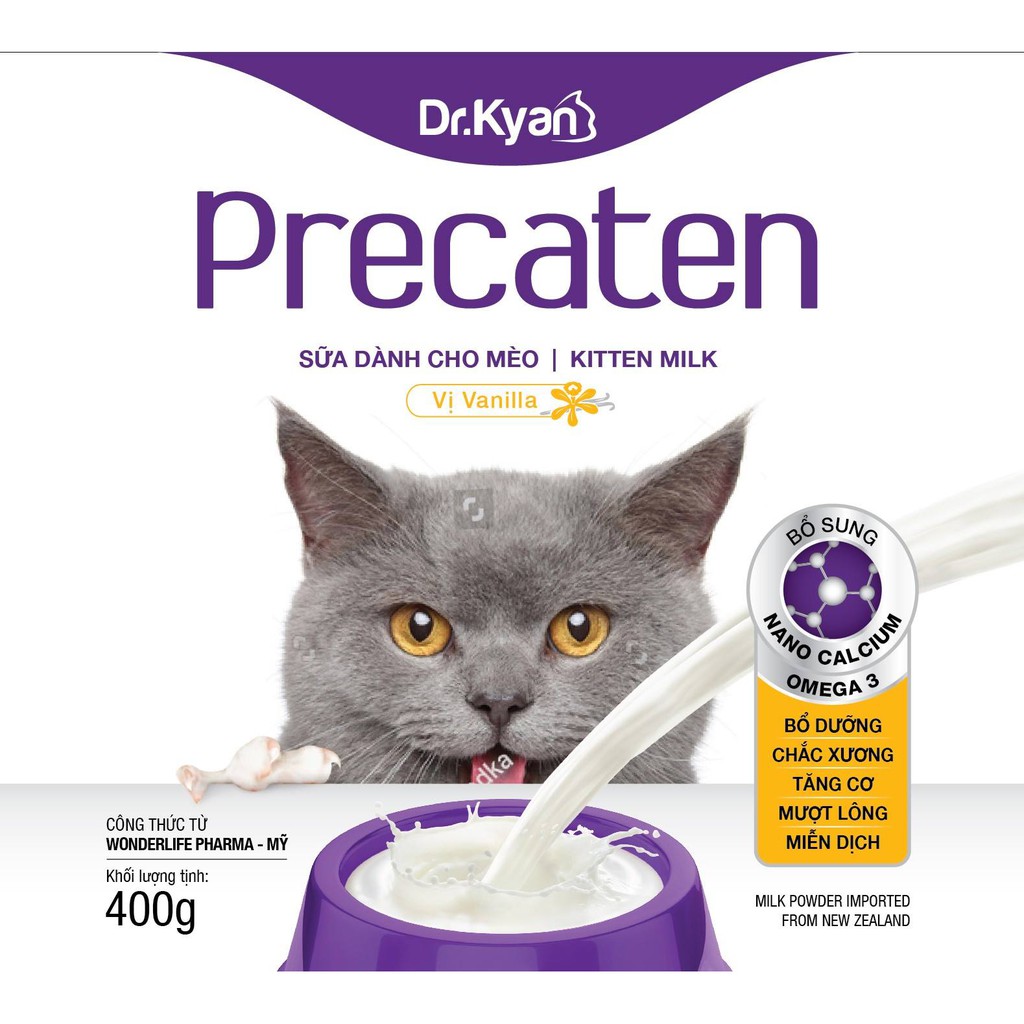 Sữa Bột Precaten Dr.Kyan Cho Mèo
