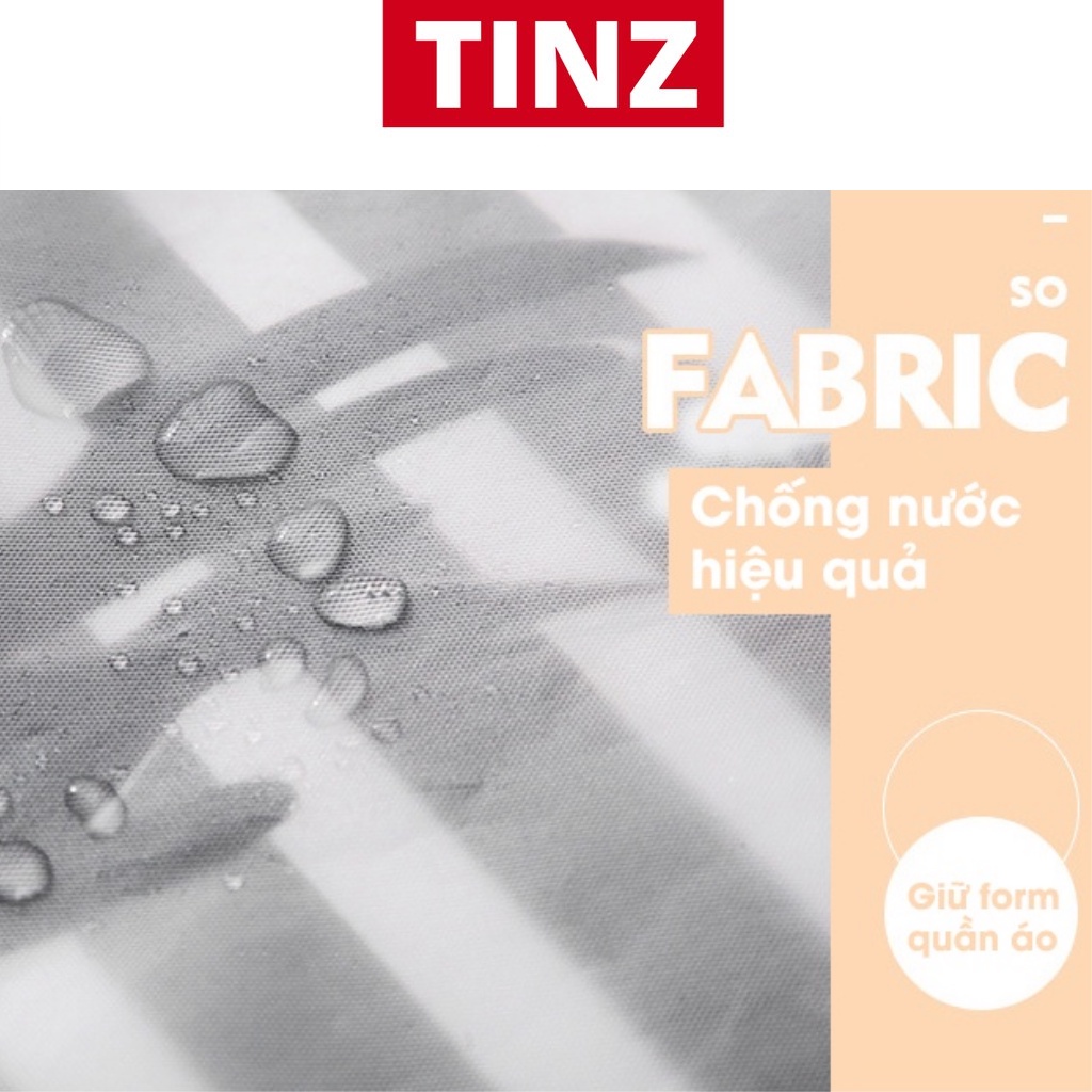 Túi bọc quần áo treo tủ chống bụi chống thấm, túi trùm quần áo có khóa kéo sắp xếp tủ quần áo TINZ|Mã GF