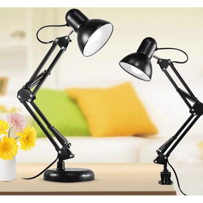 Đèn để bàn kèm kẹp bàn đa năng Đen