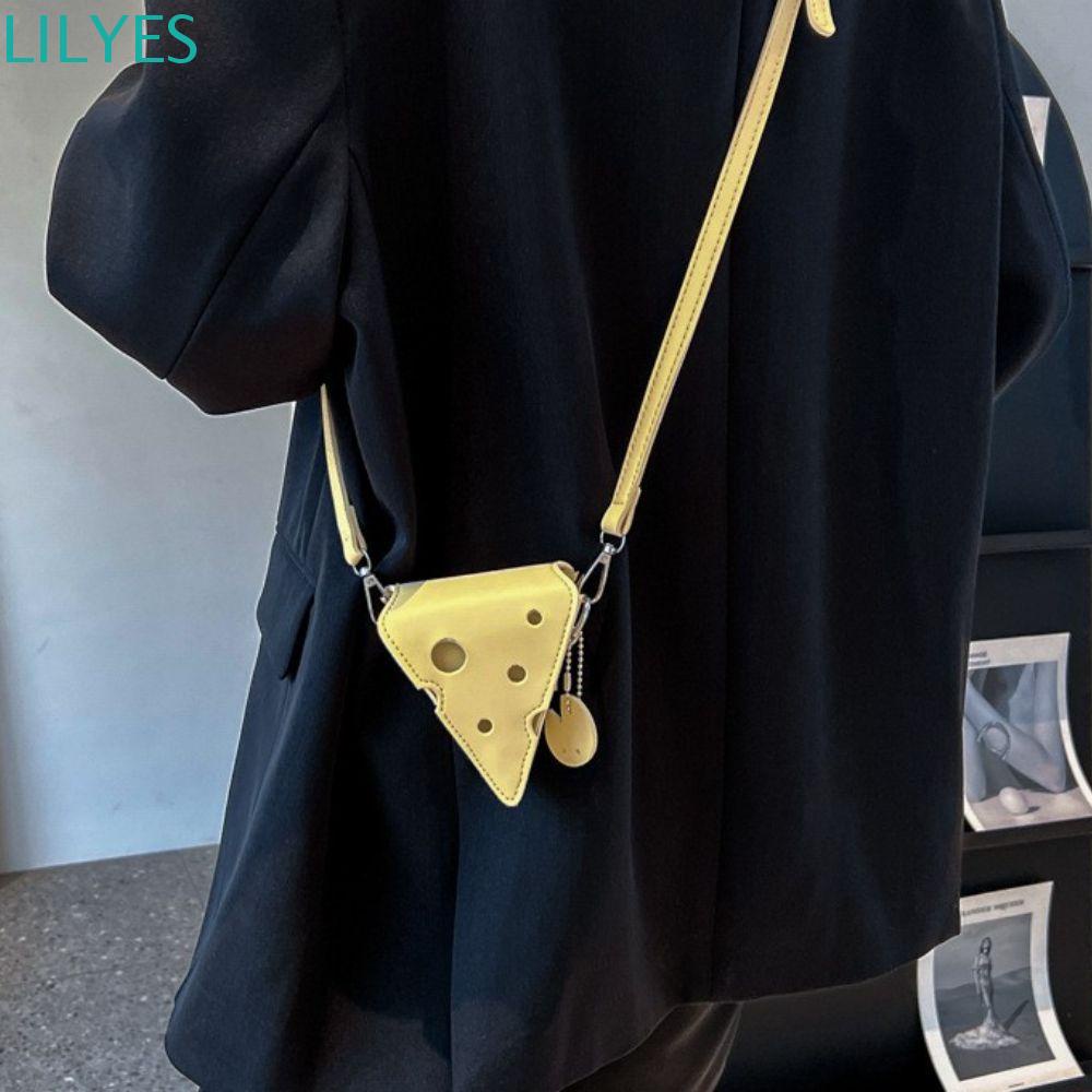 Túi Xách Đeo Chéo Hình Phô Mai Ngộ Nghĩnh Cho Nữ