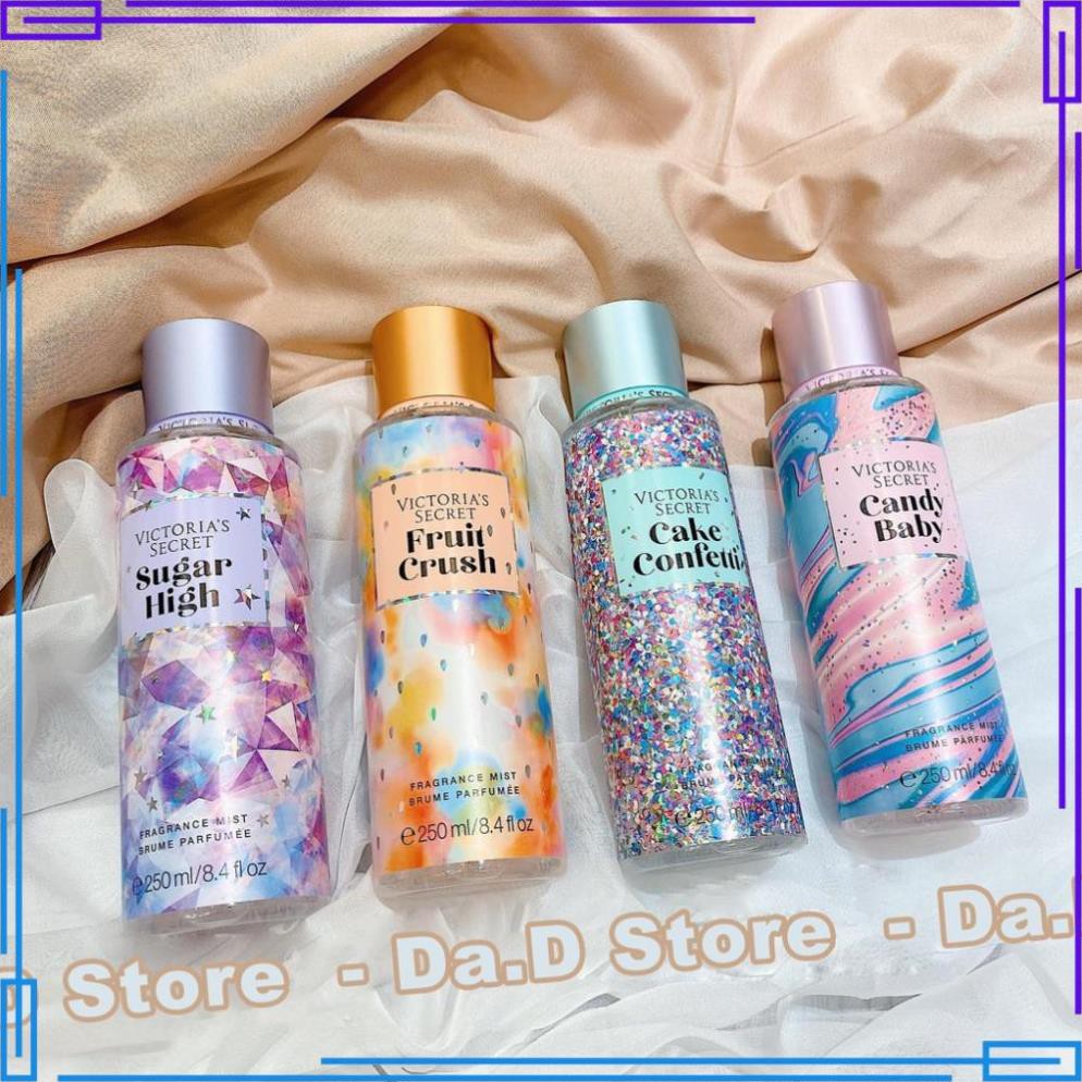 Body Mist 🍭 FREEShip Đơn 250k 🍭 Xịt Toàn Thân VICTORIA'S SECRET 250ML - Chính Hãng - Xịt Thơm Body Mist Hương Hoa Quả
