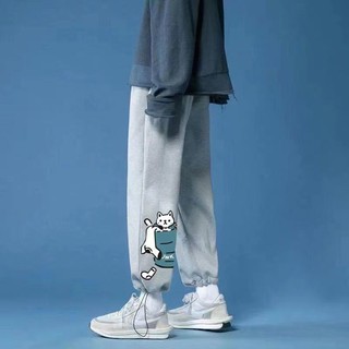 Quần nam jogger dây rút, bo gấu chất vải mềm thoáng phối hình in 3D, quần thể thao nam dáng dài phù hợp cả nam và nữ