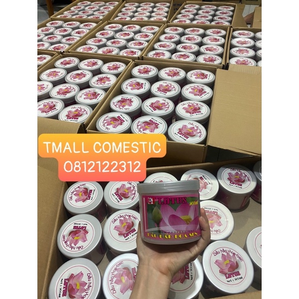 Kem ủ tóc HOA SEN LOTUS LK 1000ml - Ủ hấp tóc cung cấp dưỡng chất mùi hương sen cực thơm