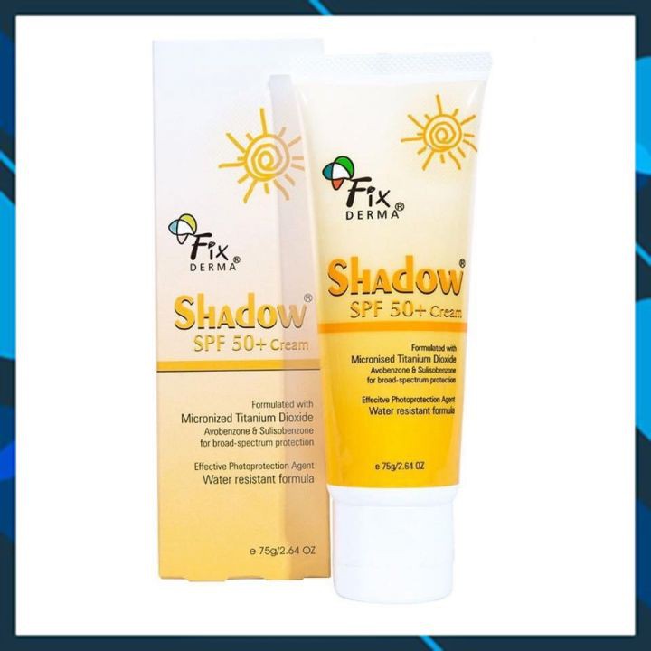  [Hàng Chính Hãng]Kem chống nắng Fixderma shadow SPF 50+ cream 75gram White Store