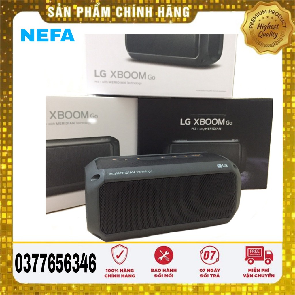 Loa Bluetooth LG XBOOM Go PK3 - BH 12 tháng - NEFA