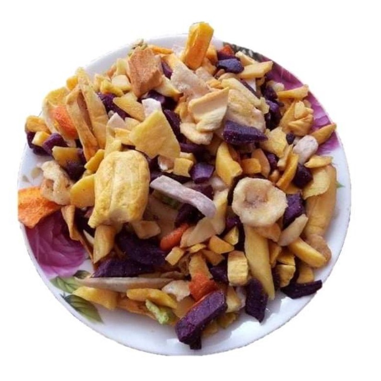 1KG TRÁI CÂY SẤY THẬP CẨM VỤN GIÒN NGON (VỤN CỦA LOẠI 1)
