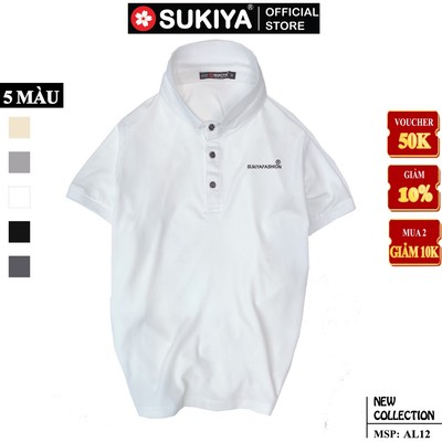 Áo Thun Nam Có Cổ SUKIYA 7 Màu Chất Liệu Cotton Premium, Siêu Mát, Phom Dáng Trẻ Trung AT05