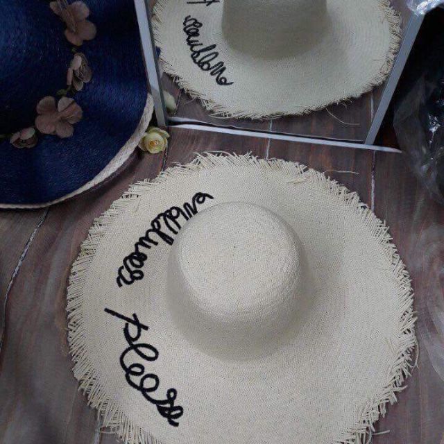 Mũ cói tự nhiên