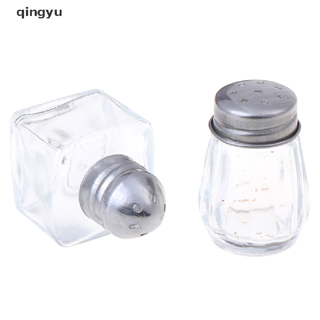 Bộ 2 Lọ Thủy Tinh Đựng Gia Vị Tỉ Lệ 1: 6 Dùng Trang Trí Nhà Búp Bê