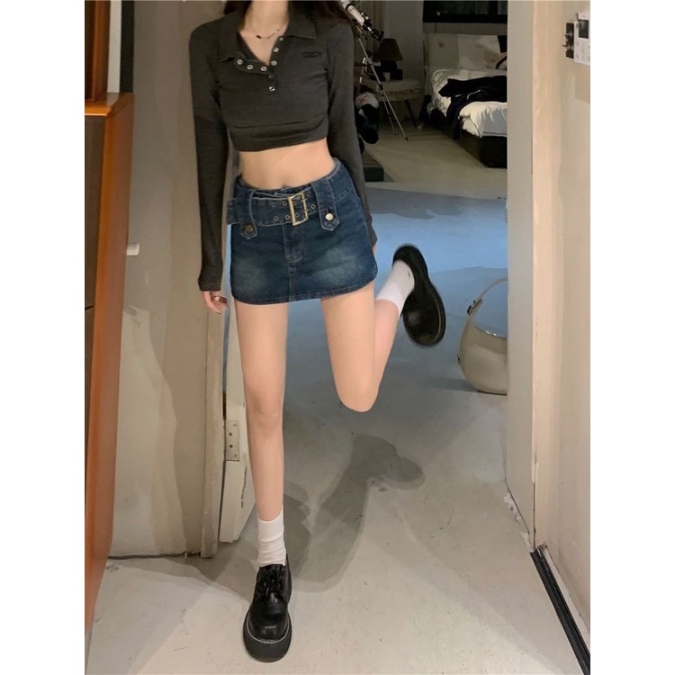 Áo thun COZOKC tay dài thêu chữ thời trang quyến rũ cho nữ