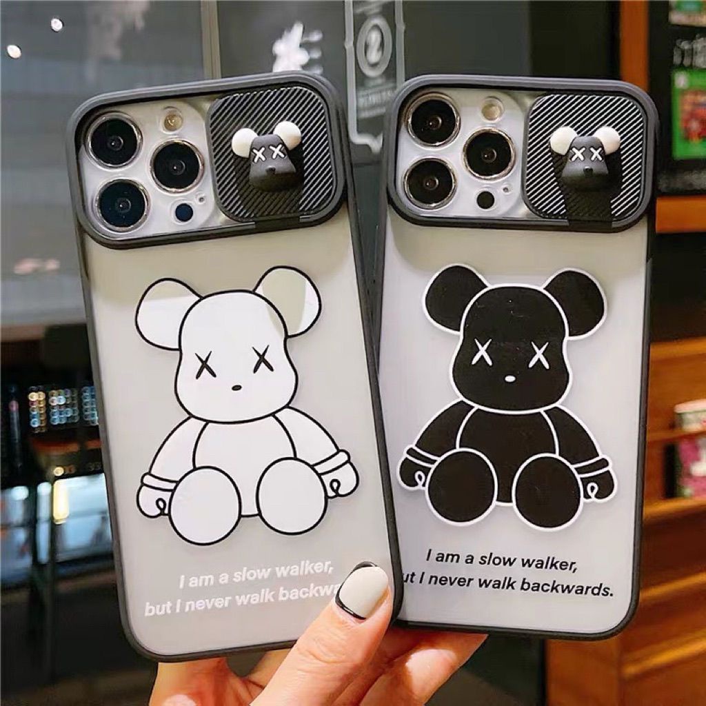 Ốp điện thoại có nắp trượt bảo vệ camera thích hợp cho iPhone 11 12 12Pro 12ProMax 13 13Pro 13ProMax 14Pro 14ProMax