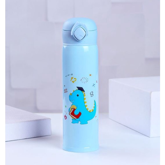 Bình giữ nhiệt hoạt hình khủng long thỏ hồng pony chất liệu inox 304 tốt