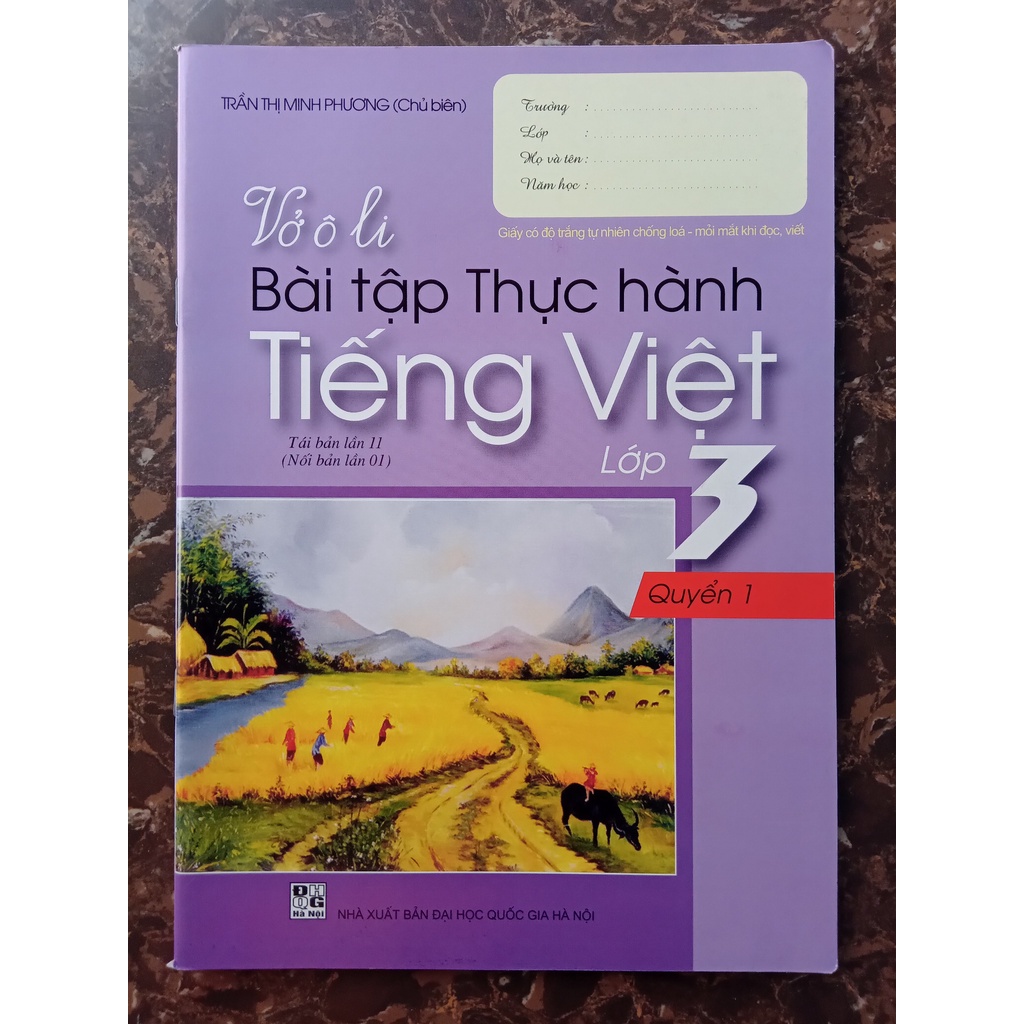 Sách - Vở Ô Li Bài Tập Thực Hành Tiếng Việt Lớp 3 - Tập 1