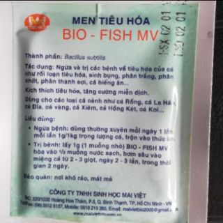 Men tiêu hoá cho cá Mai Việt