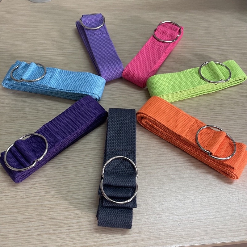 Dây Tập Yoga Cotton Loại Dày Đẹp Dài 1.8 met x 3,8cm  D12