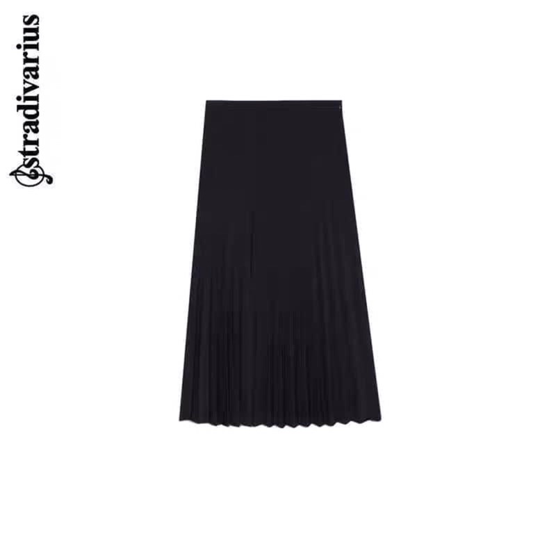 Chân váy xếp ly stra kèm túi giấy