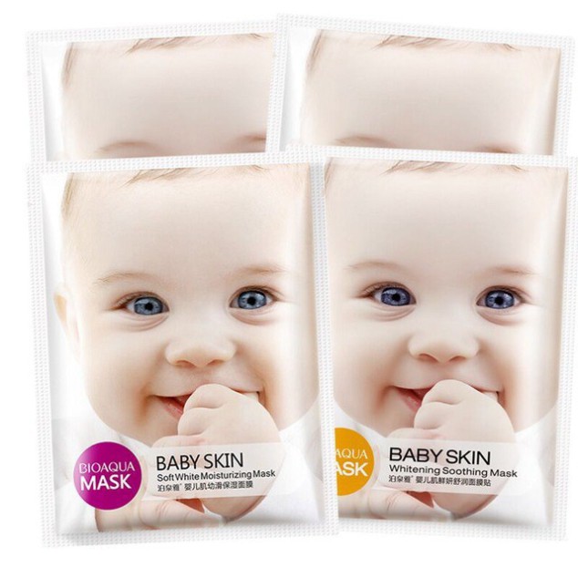 Lẻ 1 miếng mặt nạ Baby skin Bioaqua đủ màu