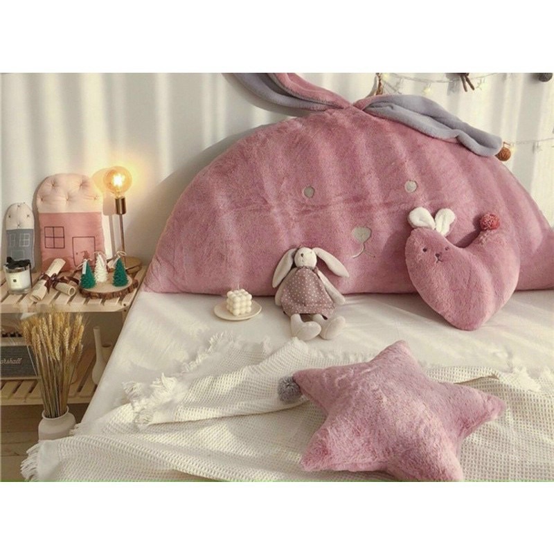 Tựa Giường Lông Thỏ Mềm Mịn 16 Mẫu Siêu Đáng Yêu (Shinbedding)