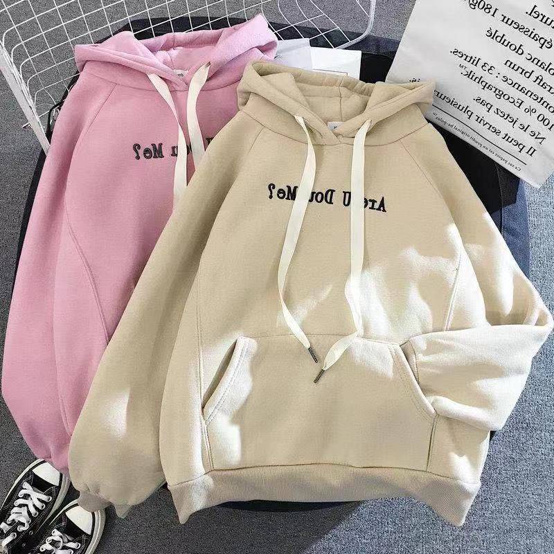 Áo hoodie nam nữ dày form rộng có mũ hàn quốc giá rẻ ARE U DOU ME ? H03 | BigBuy360 - bigbuy360.vn
