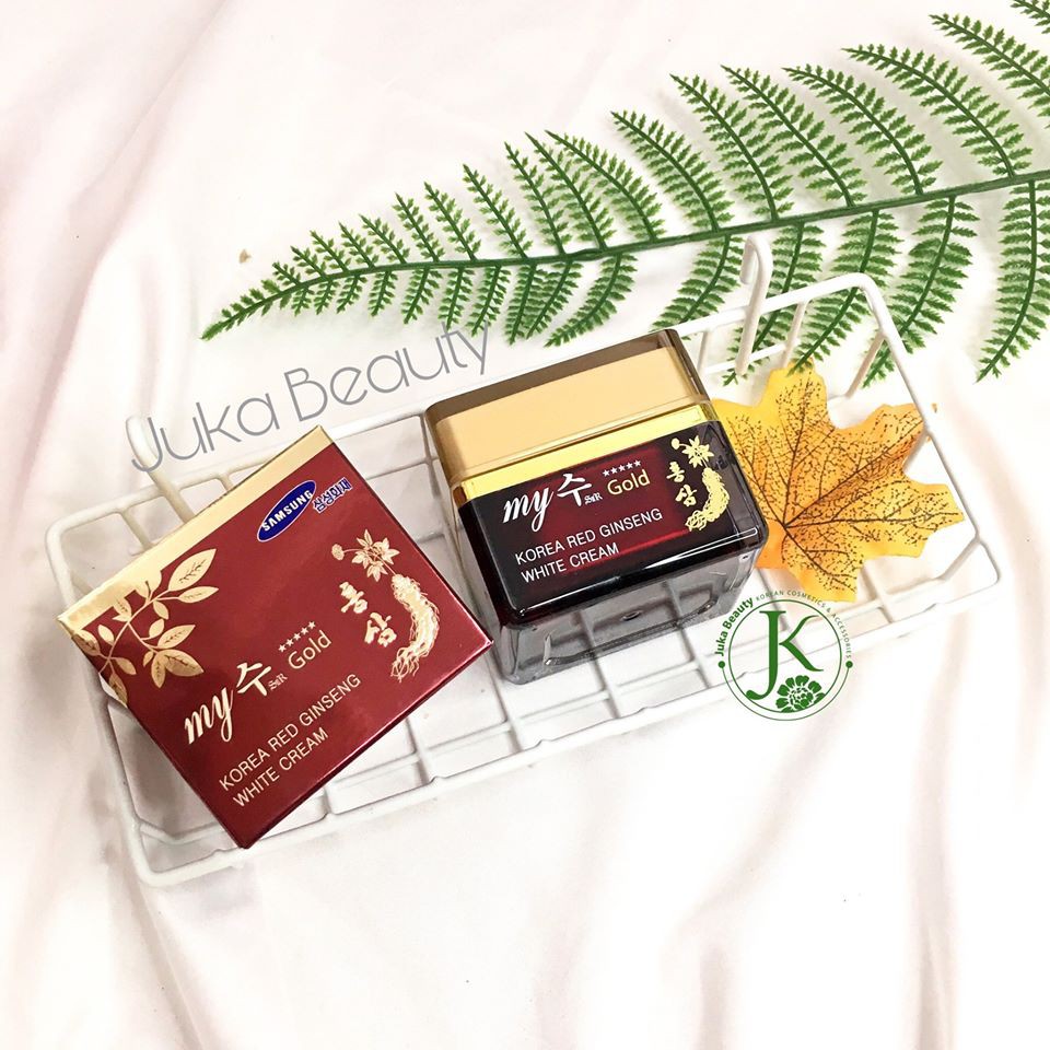 Kem Sâm Dưỡng Trắng Da Hàn Quốc My Jin Gold Korea Red Ginseng White Cream 50ml