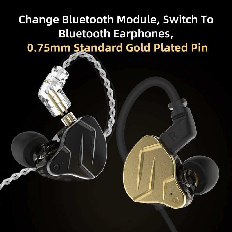 Tai nghe KZ ZSN Pro X - Hàng chính hãng | trang bị 2 driver 1DD 10MM + 1BA, Có Mic thoại, Âm thanh Hifi