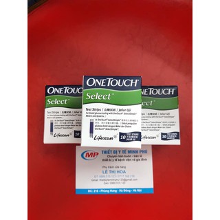 Que thử tiểu đường One Touch Select 10 que