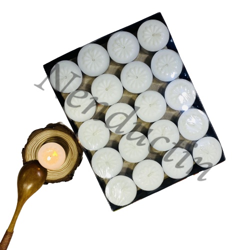 Hộp nến 100 viên Tealight cao cấp Đức Tín cháy trên 4h không khói không mùi an toàn cho người sử dụng