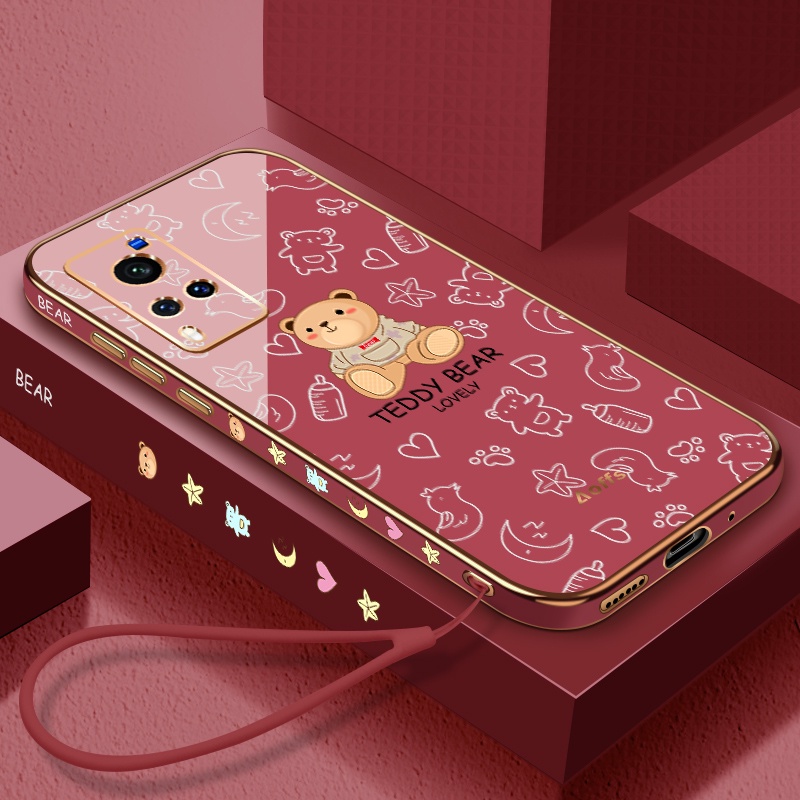 Ốp Điện Thoại In Hình Gấu Bông Cho Vivo Y73 4G Vivo Y21 2021 Vivo Y33S 4G Vivo Y21S Vivo Y75 5G Vivo Y55S