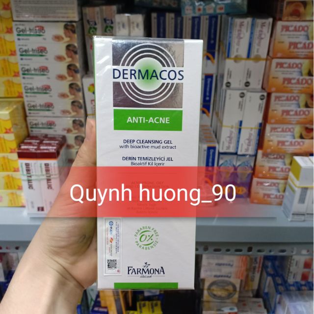 Sữa rửa mặt Dermacos 150ml dành cho da dầu,da mụn