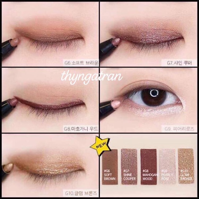 [Bill Hàn] Chì kẻ mắt chống nước Merzy Another Me The First Gel Eyeliner