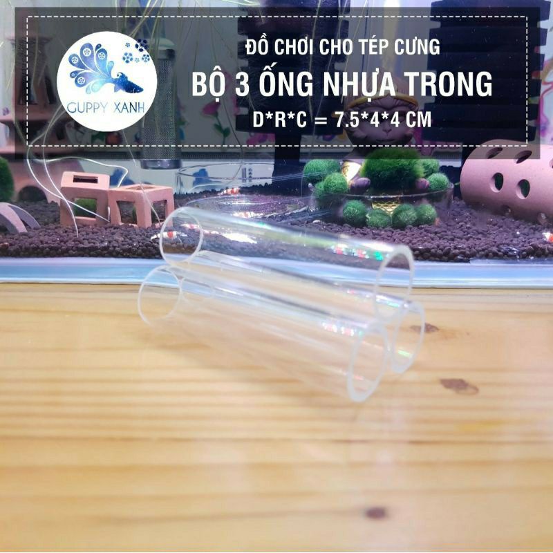 Ống Khối - Ô Tròn - Thanh Tròn - Đồ chơi cho tép - Gốm nung trang trí cho thủy sinh - Hồ Cá